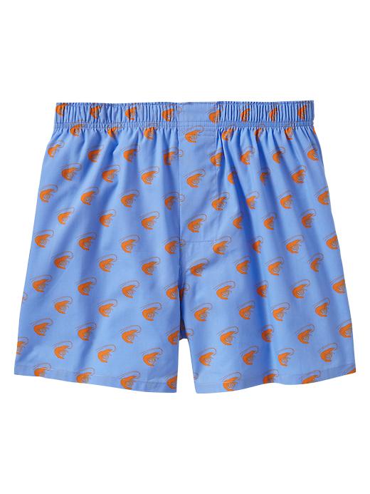 1 of 8 showing, with the color cool blue of product Shrimp boxers
