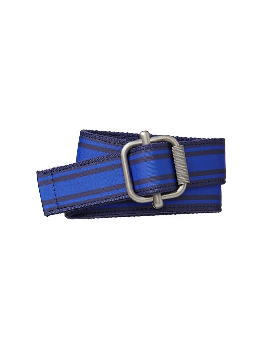 1 of 8 showing, with the color blue allure of product Striped grosgrain belt