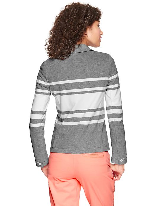 View large product image 2 of 2. Knit unstructured blazer