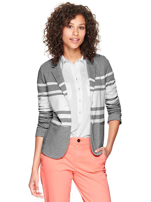 View large product image 1 of 2. Knit unstructured blazer