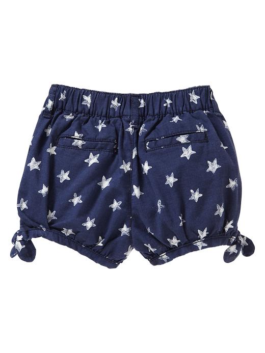 2 of 8 showing, with the color raw indigo star print of product Star bubble shorts