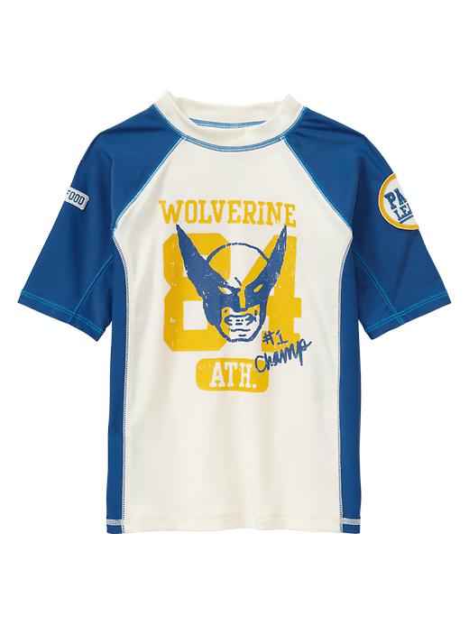 1 of 8 showing, with the color baltic blue of product Junk Food™ superhero rashguard