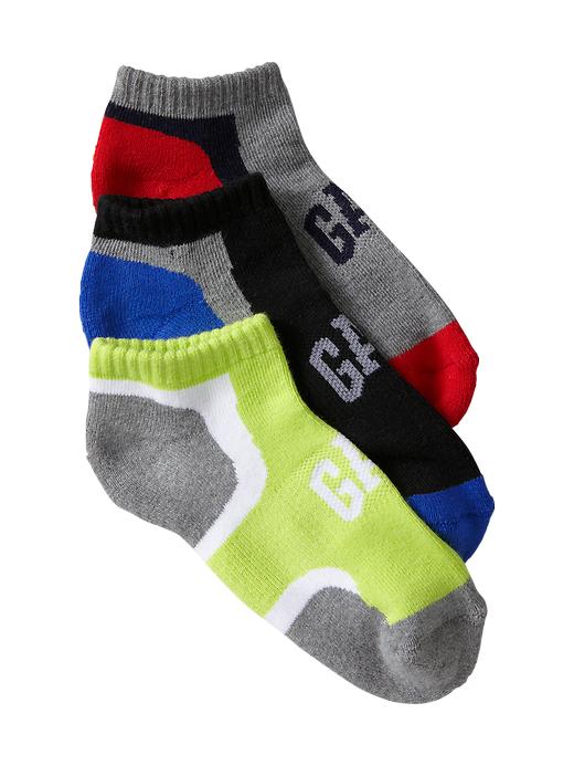 1 of 8 showing, with the color multi of product Colored soccer socks (3-pack)