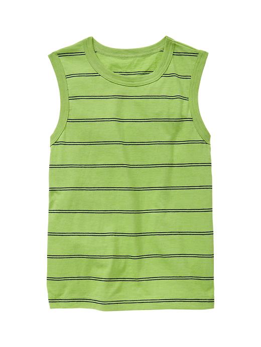 1 of 8 showing, with the color green heath of product Striped tank