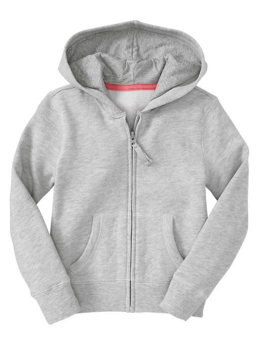 1 of 8 showing, with the color heather grey of product Gym zip hoodie