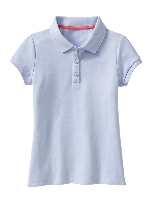 1 of 8 showing, with the color pure blue of product Pique polo