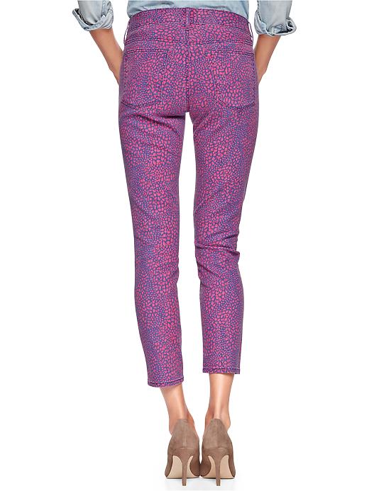 2 of 8 showing, with the color animal print of product 1969 printed always skinny skimmer jeans