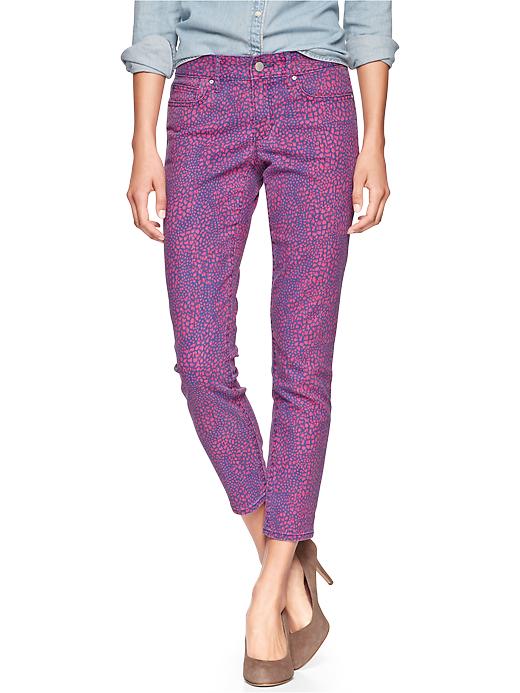 1 of 8 showing, with the color animal print of product 1969 printed always skinny skimmer jeans