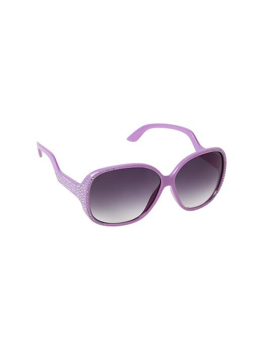 1 of 8 showing, with the color summer plum of product Rhinestone sunglasses