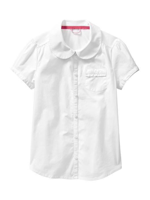 1 of 8 showing, with the color white of product Peter Pan collar shirt