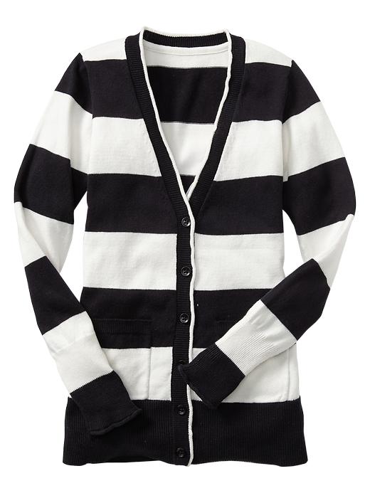 1 of 8 showing, with the color navy of product Long cardigan