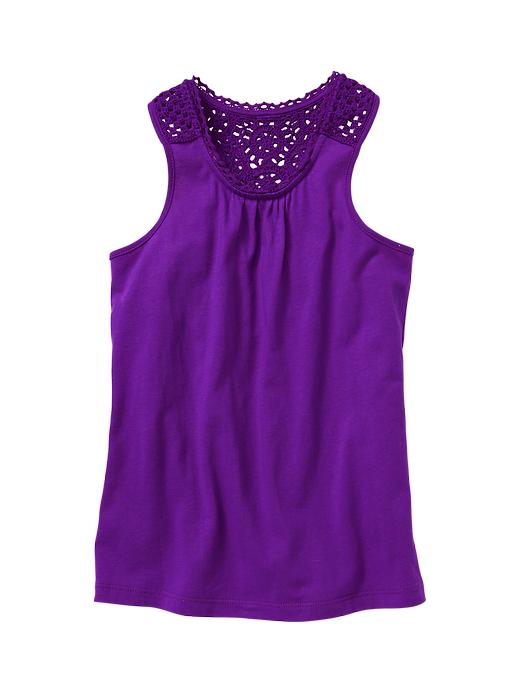 1 of 8 showing, with the color ultraviolet wave of product Crochet racerback tank