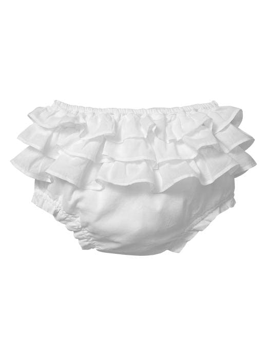 1 of 8 showing, with the color white of product Ruffle bloomers