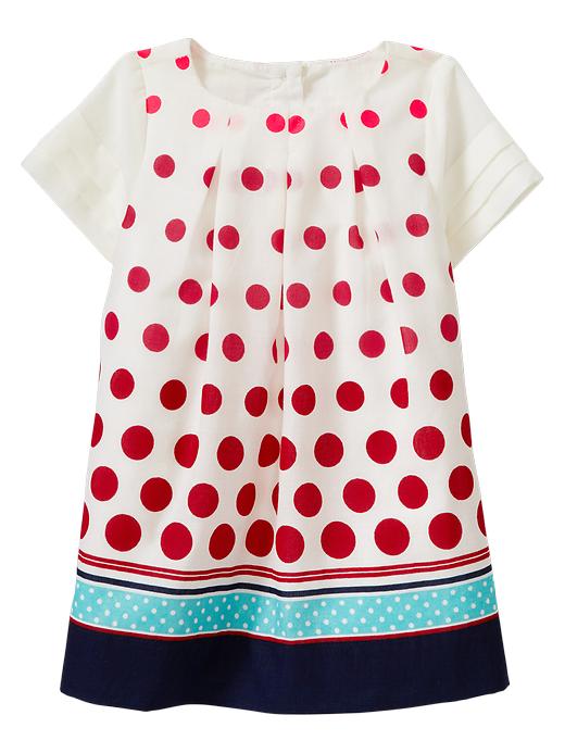 View large product image 1 of 1. Polkadot pleated dress