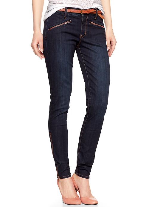 1969 zipper legging skimmer jeans Gap