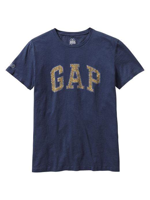 1 of 8 showing, with the color washed navy of product Faded arch logo T