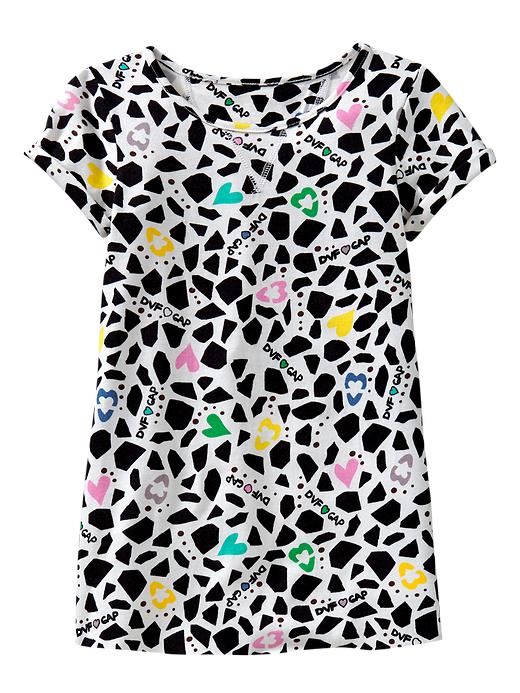 1 of 8 showing, with the color white of product Diane von Furstenberg ♥ babyGap printed T-shirt dress