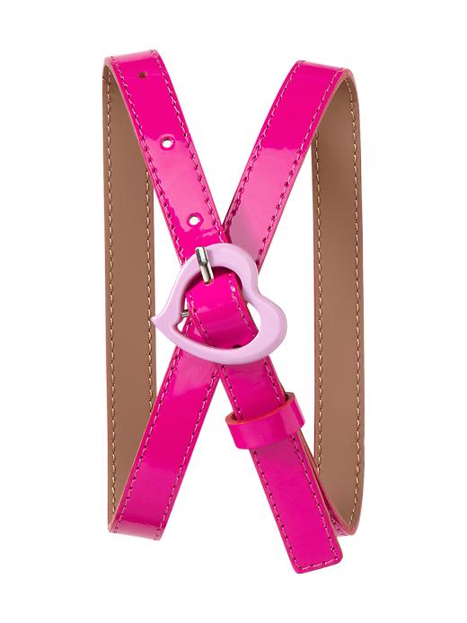 1 of 8 showing, with the color phoebe pink of product Neon heart belt