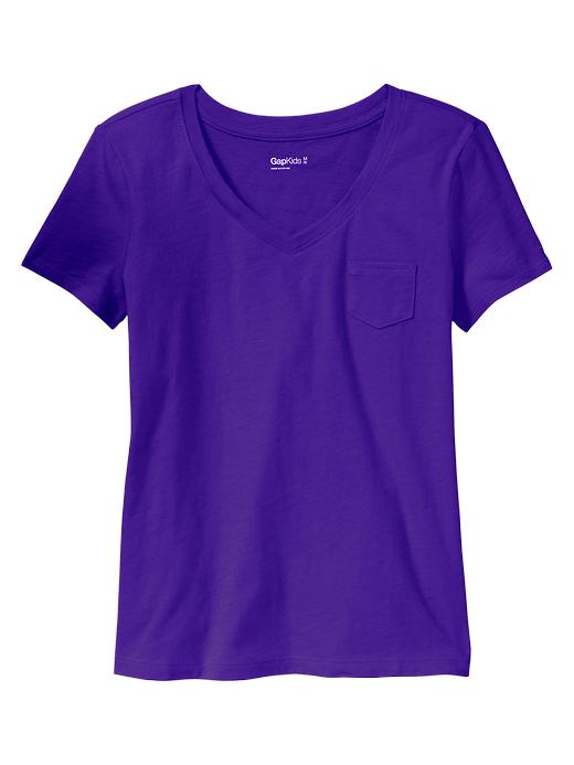1 of 8 showing, with the color ultraviolet wave of product Slub pocket T