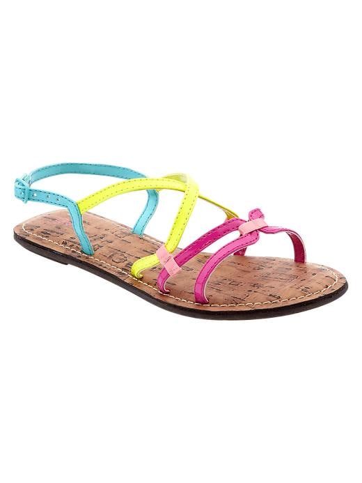 Multi colored sandals