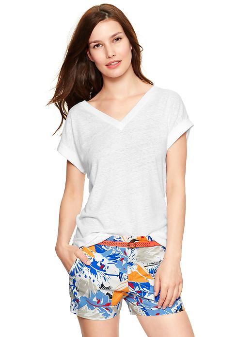1 of 8 showing, with the color white of product Shoreline slub T
