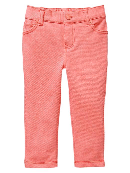 1 of 8 showing, with the color neon orange light of product Five-pocket knit pants