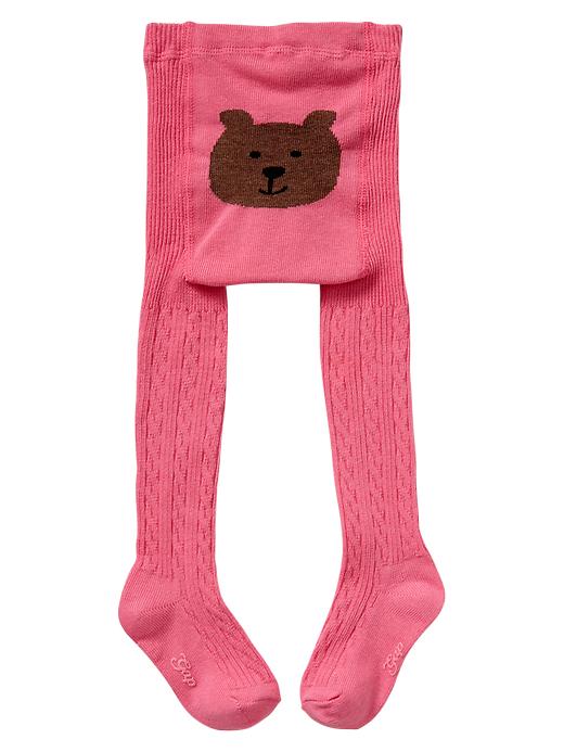View large product image 1 of 1. Cable knit tights