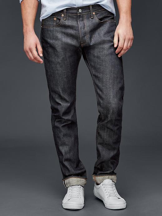 Image number 1 showing, 1969 Japanese selvedge slim fit jeans