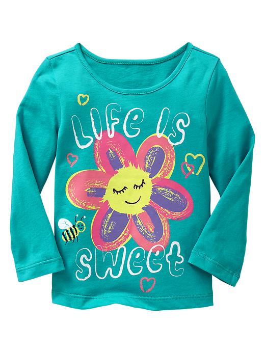 1 of 8 showing, with the color sunflower of product Graphic T