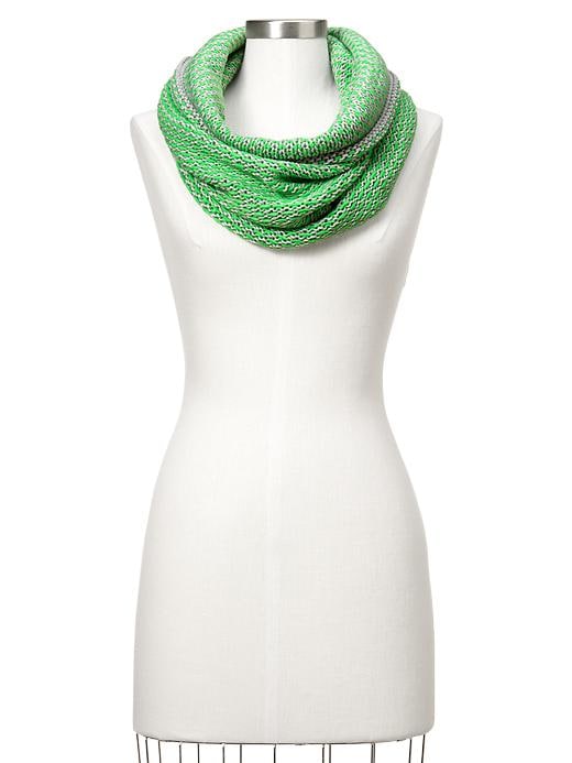 View large product image 1 of 1. Two-tone cowl scarf