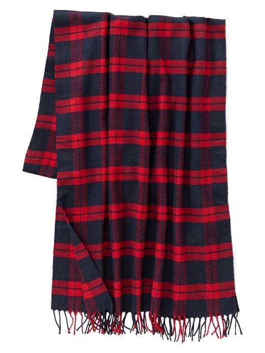 1 of 8 showing, with the color dark night of product Plaid scarf