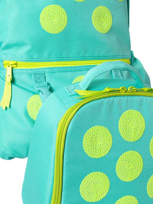 2 of 8 showing, with the color water garden green of product Junior sequin dot backpack