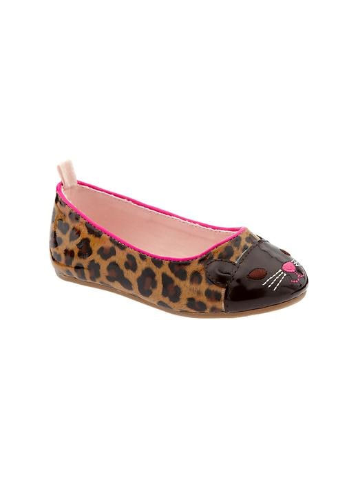 1 of 8 showing, with the color leopard print of product Cat ballet flats