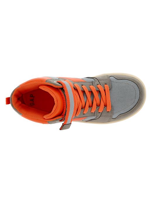 2 of 8 showing, with the color new shadow of product Contrast hi-top sneakers