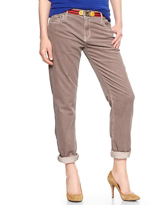1 of 8 showing, with the color cinder gray of product 1969 sexy boyfriend cords
