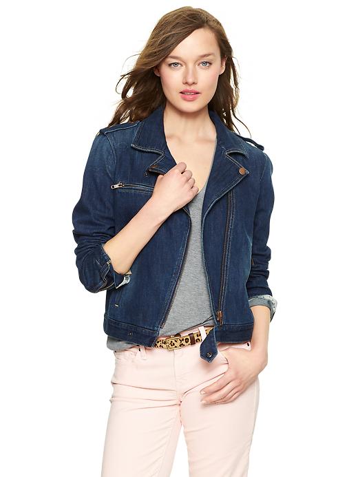 Image number 1 showing, 1969 denim moto jacket