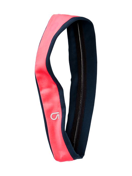 1 of 8 showing, with the color neon coral of product GapFit contrast headband