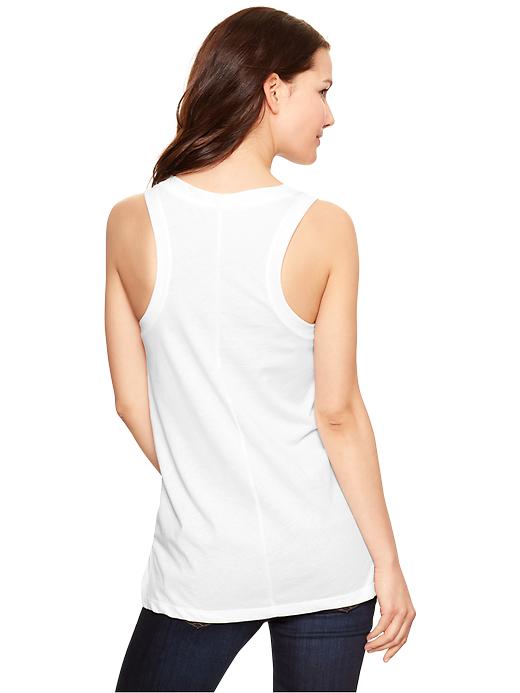 2 of 8 showing, with the color glasses of product Graphic racer tank