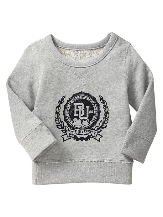 1 of 8 showing, with the color gray of product Halloween university graphic top
