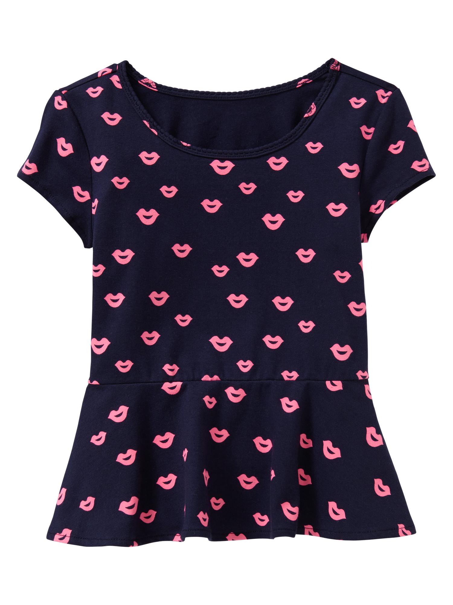 Peplum printed top Gap