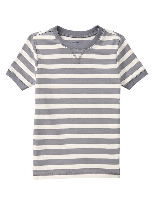 1 of 8 showing, with the color gray stripe of product Stripe PJ top
