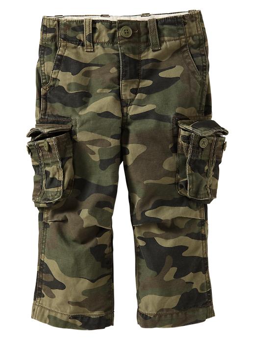 View large product image 1 of 2. Camo cargo pants