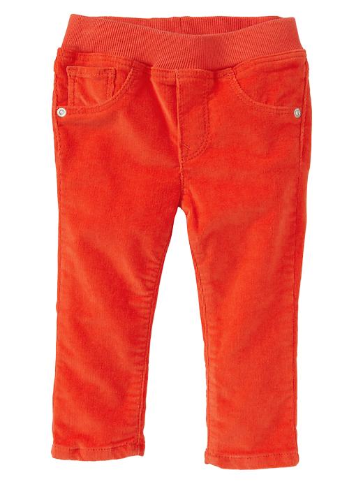 1 of 8 showing, with the color orange pop of product Pull-on legging cords