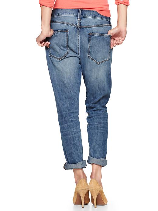View large product image 2 of 2. 1969 destructed sexy boyfriend jeans