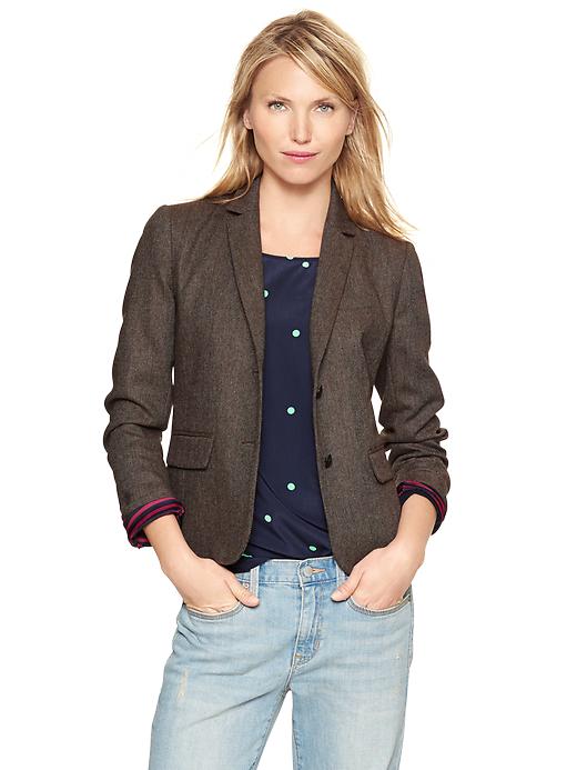 1 of 8 showing, with the color herringbone of product Herringbone academy blazer