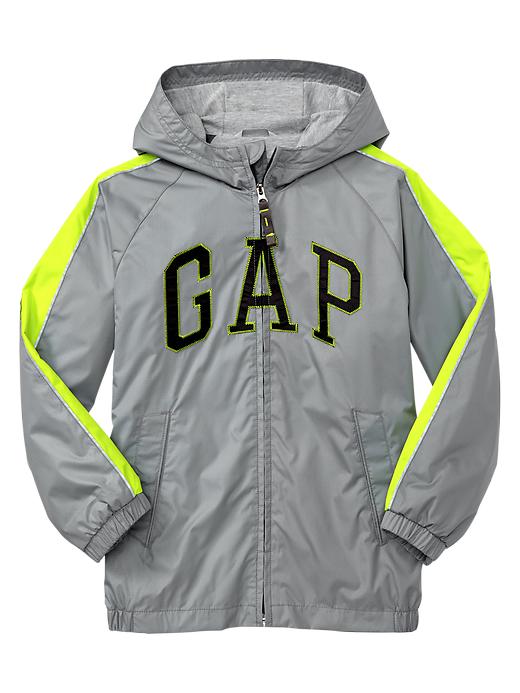1 of 8 showing, with the color new shadow of product Arch logo wind breaker