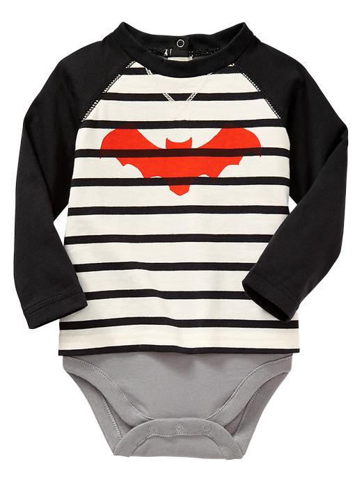 1 of 8 showing, with the color black night of product Halloween graphic raglan body double