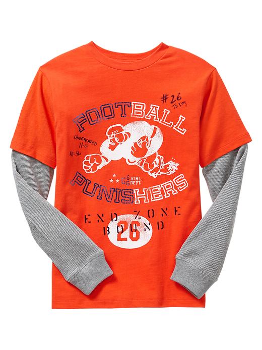 1 of 8 showing, with the color lava orange of product 2-in-1 graphic contrast T