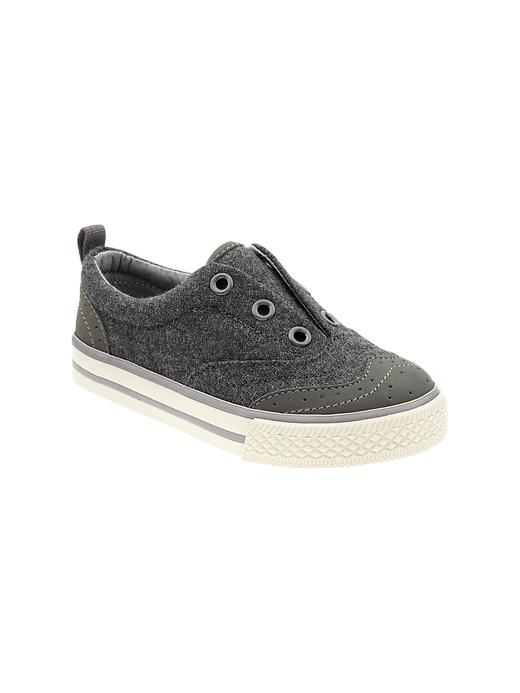 1 of 8 showing, with the color charcoal heather of product Slip-on sneakers