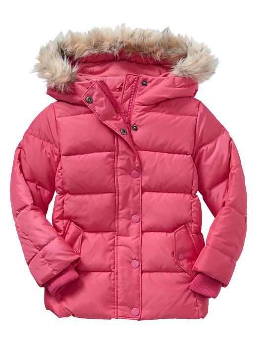 1 of 8 showing, with the color coral of product Warmest puffer jacket
